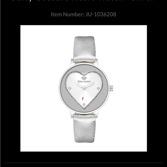 NWT Black Label Juicy Couture Watch in Stainless Silver w Rhinestone Accents - Picture 2 of 11